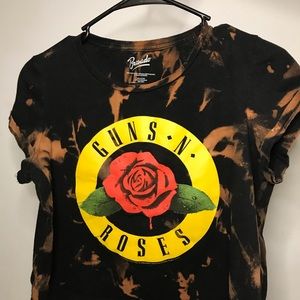 Guns n roses crop top shirt